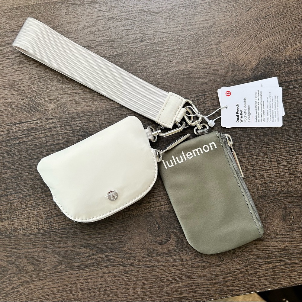 NWT Lululemon Dual Pouch Wristlet